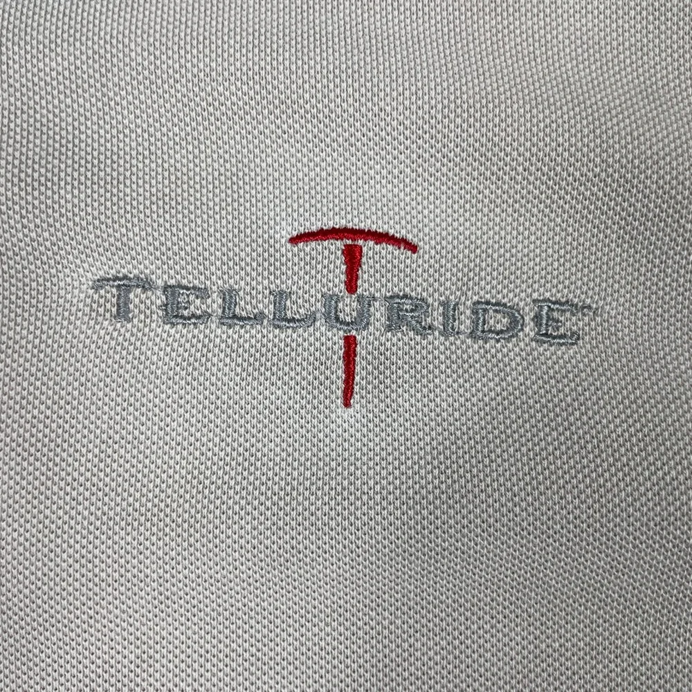 The North Face Telluride Polo Shirt Mens XL Gray Short Sleeve Cotton Pique Logo
